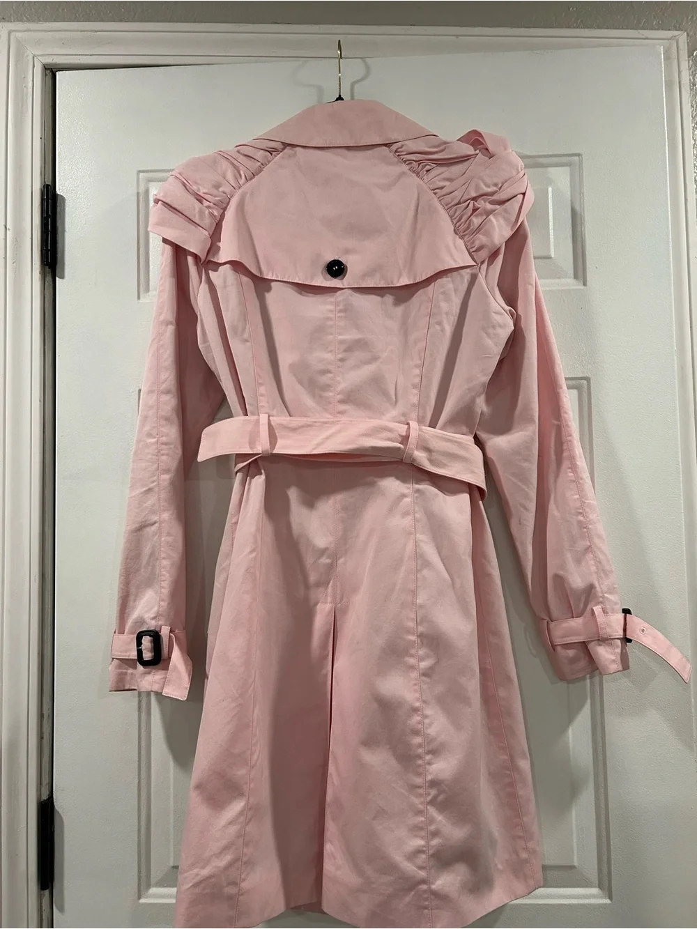 Rare vintage Burberry Prorsum dusty pink cotton trench coat - Picture 7 of 16